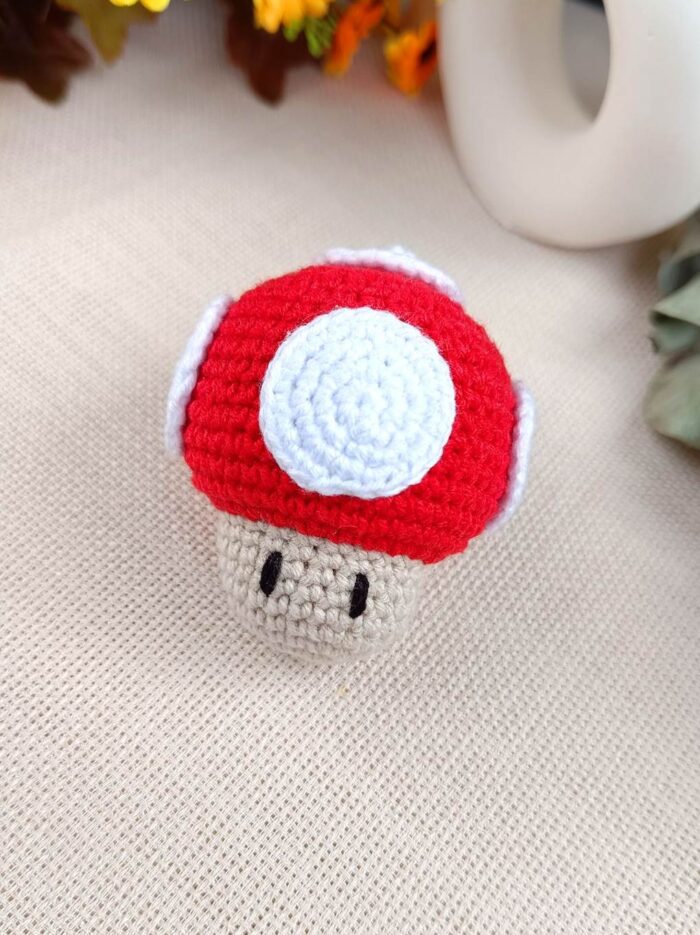 Mario Mantar Desenli Örgü Anahtarlık Amigurumi Anahtarlık ve Çanta Aksesuarı5