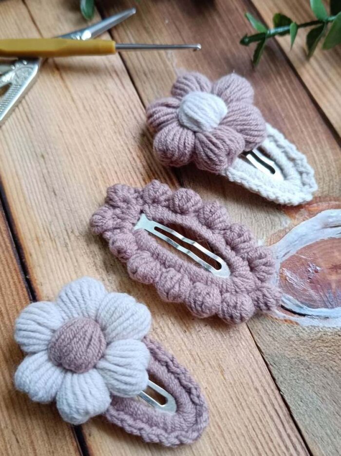 Soft Renklerde Kız Bebek Çocuk Saç Tokası Çıtçıtlı Toka 3 Lü Set Bebek Toka - Kız Çocuk Toka papatya12