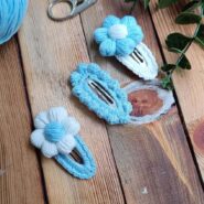 Soft Renklerde Kız Bebek Çocuk Saç Tokası Çıtçıtlı Toka 3 Lü Set Bebek Toka - Kız Çocuk Toka papatya3
