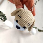 Tatlı Köpek Anahtarlık ve Çanta Aksesuarı Amigurumi Oyuncak2