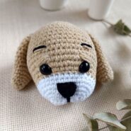 Tatlı Köpek Anahtarlık ve Çanta Aksesuarı Amigurumi Oyuncak3