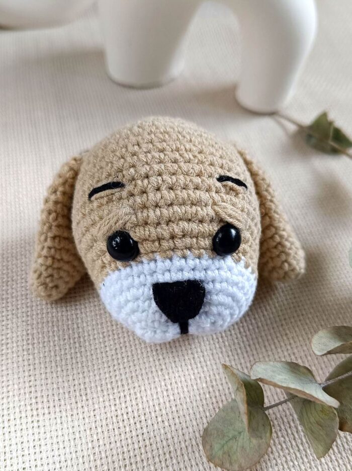 Tatlı Köpek Anahtarlık ve Çanta Aksesuarı Amigurumi Oyuncak3
