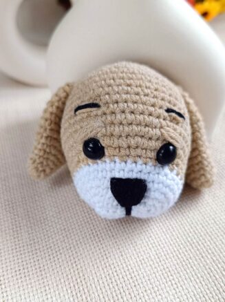 El Yapımı Tatlı Köpek Amigurumi Anahtarlık ve Aksesuar