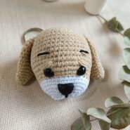 Tatlı Köpek Anahtarlık ve Çanta Aksesuarı Amigurumi Oyuncak8