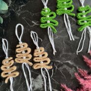 yılbaşı ağacı dekorasyoninci detaylı handmade (6 lı set) ağaç süsü yeni yıl yılbaşı ağacı3